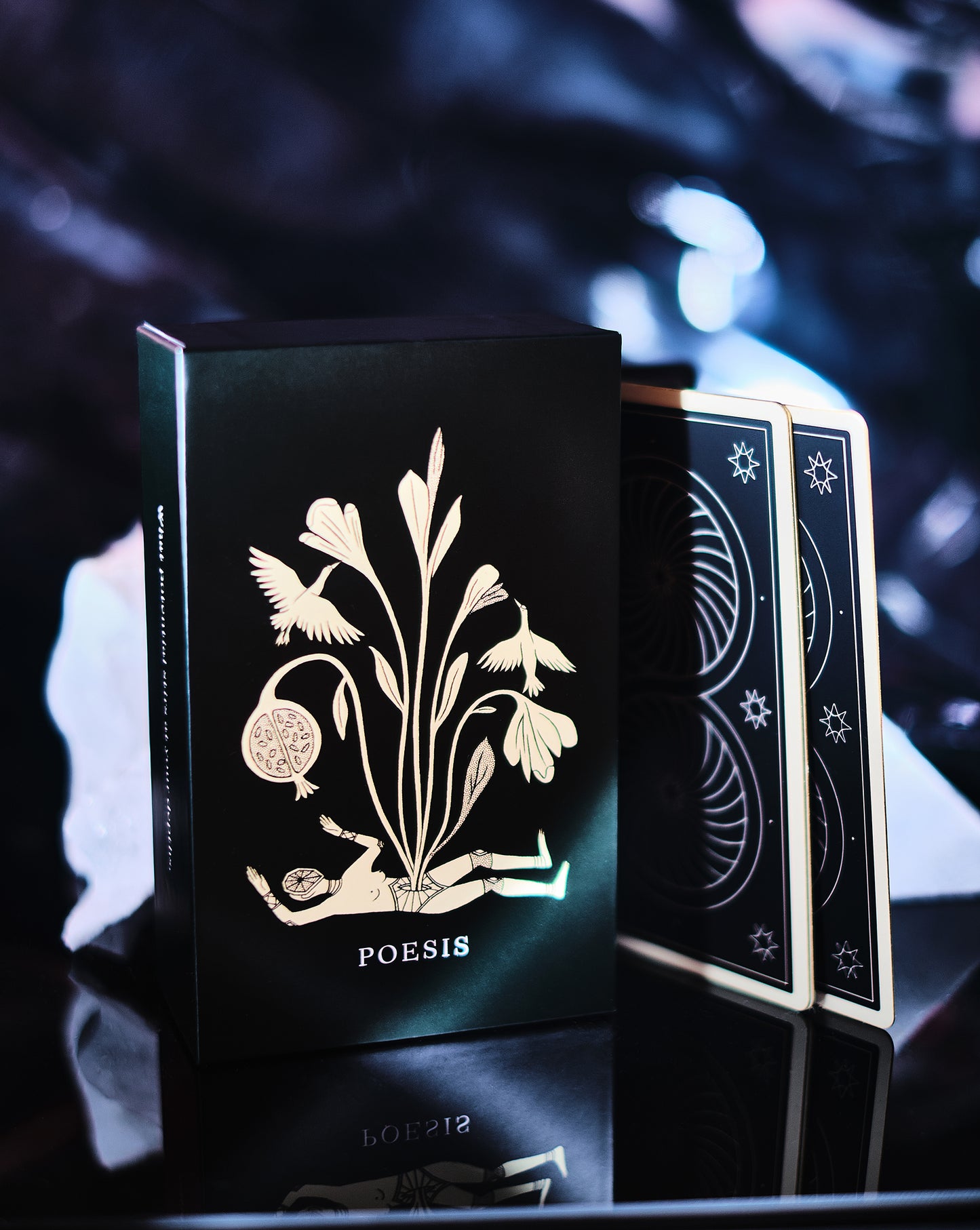Poesis deck with dreamy background