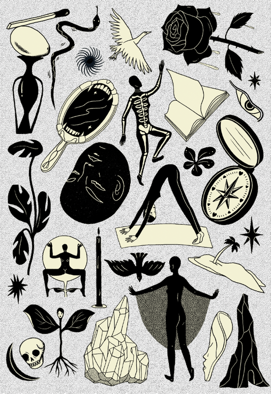 tattoo sheet from the poesis world